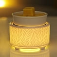 thumbnail image 2 of Wax Melt Warmer for Scented Wax Melts 3-in-1 Electric Ceramic Candle Wax Warmer Burner Fragrance Wax Melter for Home Office Bedroom Gift & Decor (Leaf), 2 of 6