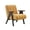Yellow, variant on Rella Modern Teddy Sherpa Accent Chair with Espresso Wood Frame, Blue