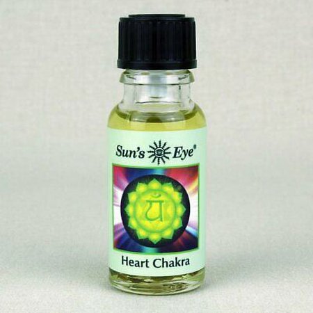 Heart Chakra, Sun's Eye Chakra Oil, 1/2 Ounce Bottle, Combined Shipping