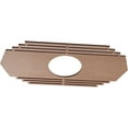 thumbnail image 2 of 22"W x 11"H x 5 3/4"ID x 3/8"T Chrysler Wood Fretwork Pierced Ceiling Medallion, Wood (Paint Grade), 2 of 3