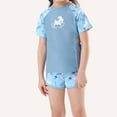 thumbnail image 6 of Baby Swimsuit Girl Leopard Print Girls Swimsuit With Skirt Hot Spring Cute Swimwear Baby Girl Bathing Suit Sky Blue, 6 of 7