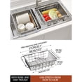 thumbnail image 2 of Vxdvou Stainless Steel Telescopic Kitchen Sink Basket, Multi-Layer Dish Storage Rack, Kitchen Organization Solution for Utensils & Plates, Space-Saving Sink Organizer for Home & Kitchen, 2 of 2
