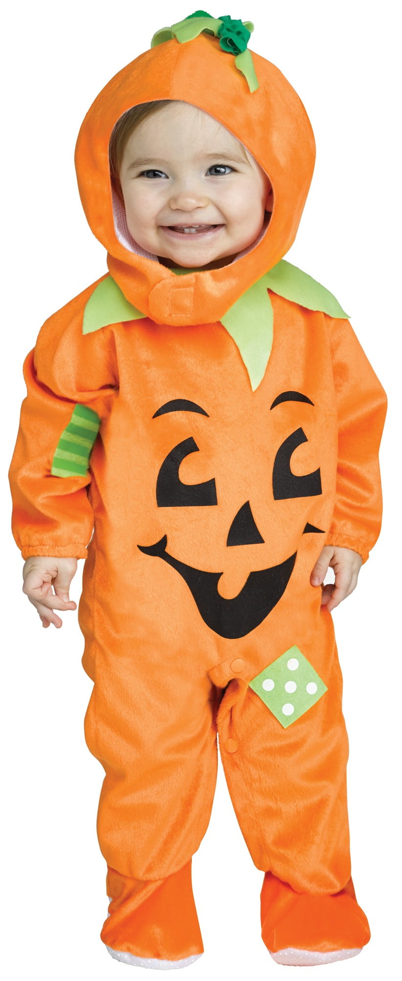 Infant Pumpkin Patch Baby Costume by FunWorld 8682 - Walmart.com ...