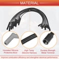 thumbnail image 4 of Cables de bobina de encendido de bujía de automóvil Unique Bargains de 7 mm, aptos para Ford F-150, F-250, F-350 Super Duty 6.2L - Paquete de 8, 4 of 7
