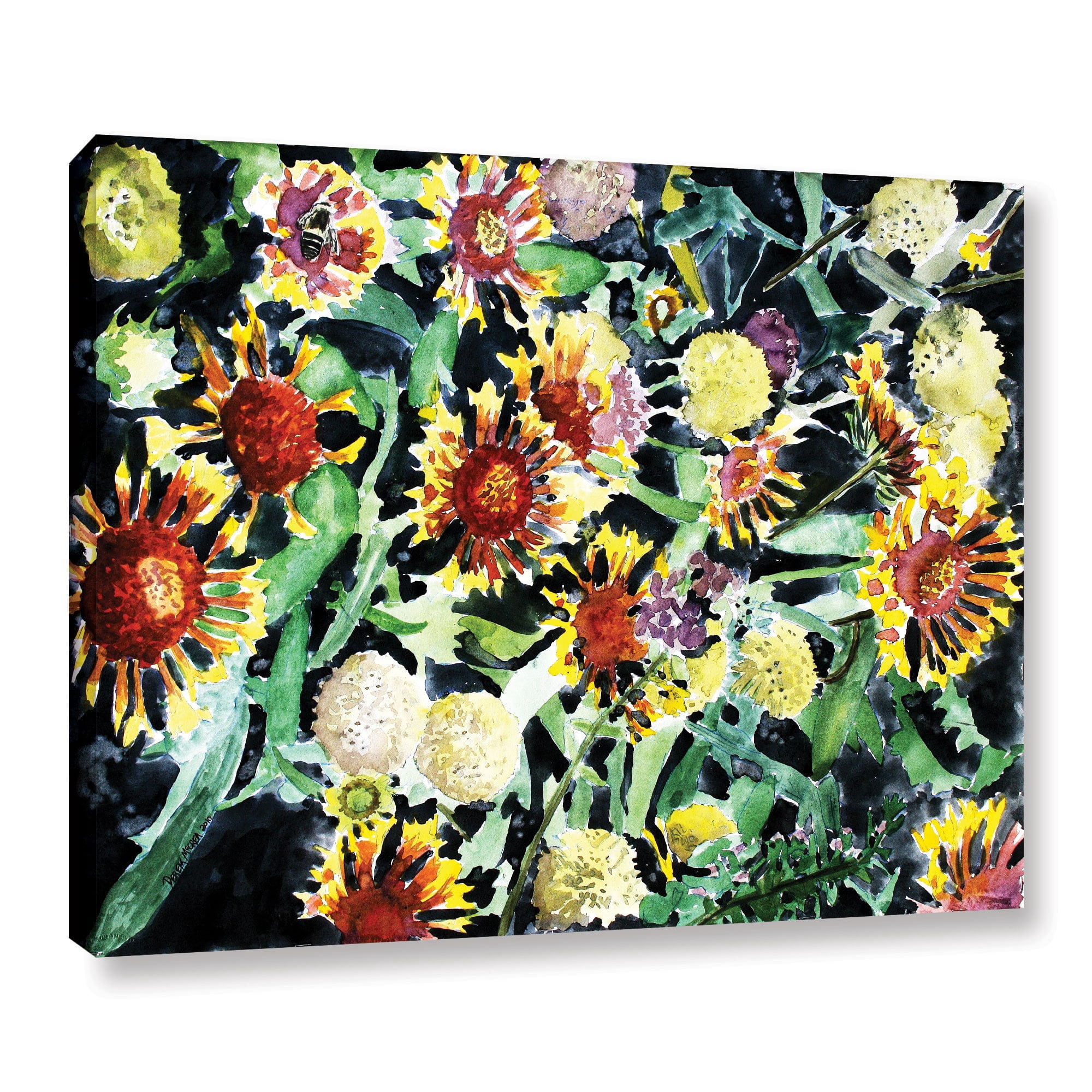 ArtWall Derek Mccrea "Indian Blanket Flowers" Gallery-wrapped Canvas