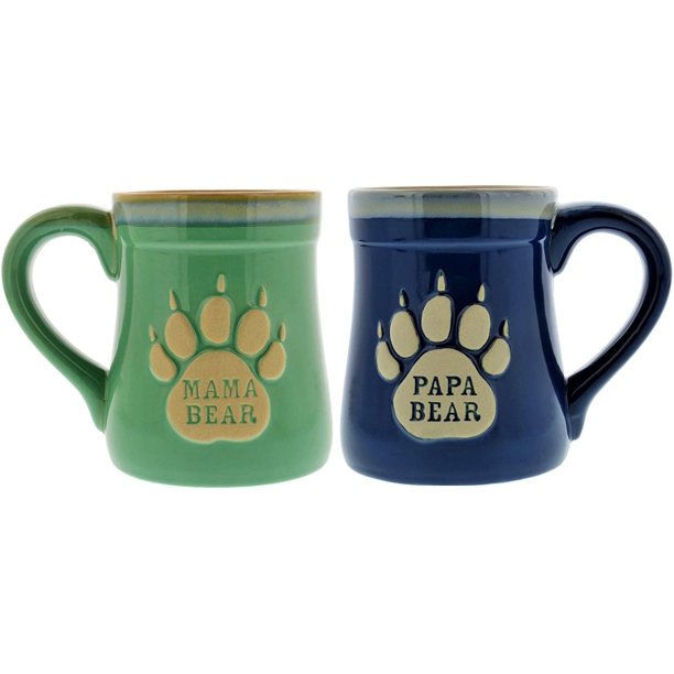 Mama Bear Mug Smoky Blue - Alewine Pottery