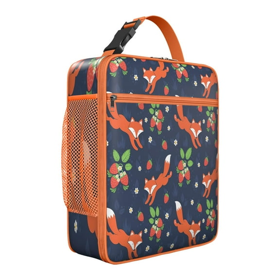 Fox Insulated Lunch Bag Box Student Reusable Lunch Tote Bag Water-Resistant Portable Lunch Bag Work Travel