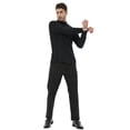 thumbnail image 3 of Pdbokew Men's Turtleneck Pullover Sweater Long Sleeve Slim Fit Lightweight Casual Basic Knit Solid Black/Gray/White XL, 3 of 6