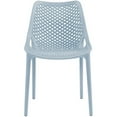 thumbnail image 4 of Afuera Living 17.72" Plastic Patio Dining Chair in Sky Blue (Set of 4), 4 of 7