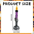 thumbnail image 3 of BinKFF Halloween Black Taper Flameless Candles with Ghost Hand Candlesticks and Remote Timer, Battery Operated Taper Candles with Holder and 3D Flame for Halloween Decor, 3 of 8