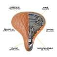 thumbnail image 3 of Asiento Para Bicicleta Montaña Ultra Confortable Textura Rombos Café PIAGO 10759, 3 of 6