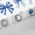 thumbnail image 4 of Manfei Chic Bowtie Bow Curtains Pack of 2 (42x84 Each),Cute Bowknot Ribbon Curtains Blackout,Blue White Bedroom Curtains For Girls Teens,Super Cozy Room Decor, 4 of 6