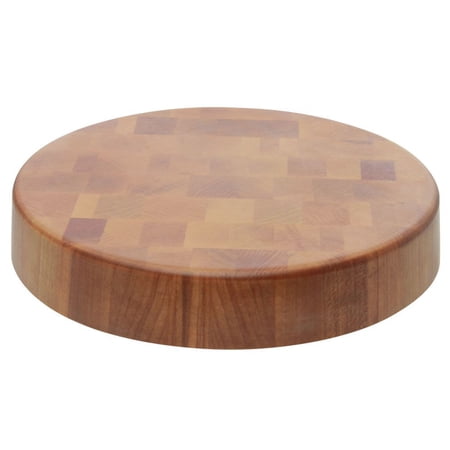 Hubert Round Butcher Block Melaboo Riser -12"Dia x 2"H