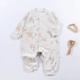 thumbnail image 2 of CAUYDY Infant Boy Sleepwear Preemie Long Sleeve Pjs for Girl Newborn Cute Clothing Fall Winter Baby Loungewear 6 9 12 18 Months Sizes 12-18 Months,Purple, 2 of 5