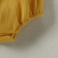 thumbnail image 5 of Zanarzt Infant Girl Summer Bodysuit Infant Girl Sleeveless Romper Birthday Outfit Cute Girl Summer Clothes Yellow,9-12 Months, 5 of 7