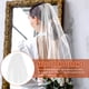 thumbnail image 3 of GOOHOCHY Vestido de novia tocado de velo elegante novia velo encantador novia adornamiento, 3 of 8