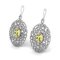 thumbnail image 2 of Boucles d'Oreilles de Mariage pour Femmes en Argent Sterling 925 Filigrane en Forme de Larimar Ovale 7X5MM en Forme de Larme, 2 of 4