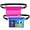 Blue + Pink, variant on Waterproof Crossbody Belt Bag for Women Men,River Lake Canoe Essential Accessories Must Haves,Waterproof Pouch for Phone Passport Wallet Purse with Waist Strap