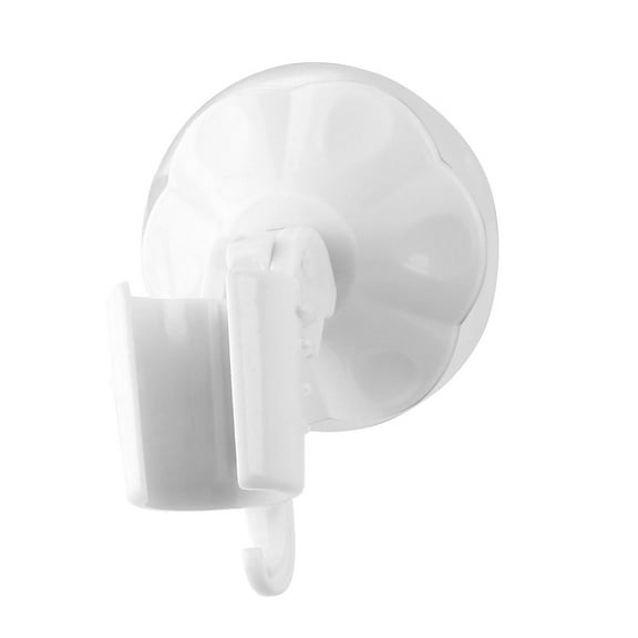 Unique Bargains Household Bathroom Plastic Suction Cup Adjustable Shower Head Holder White