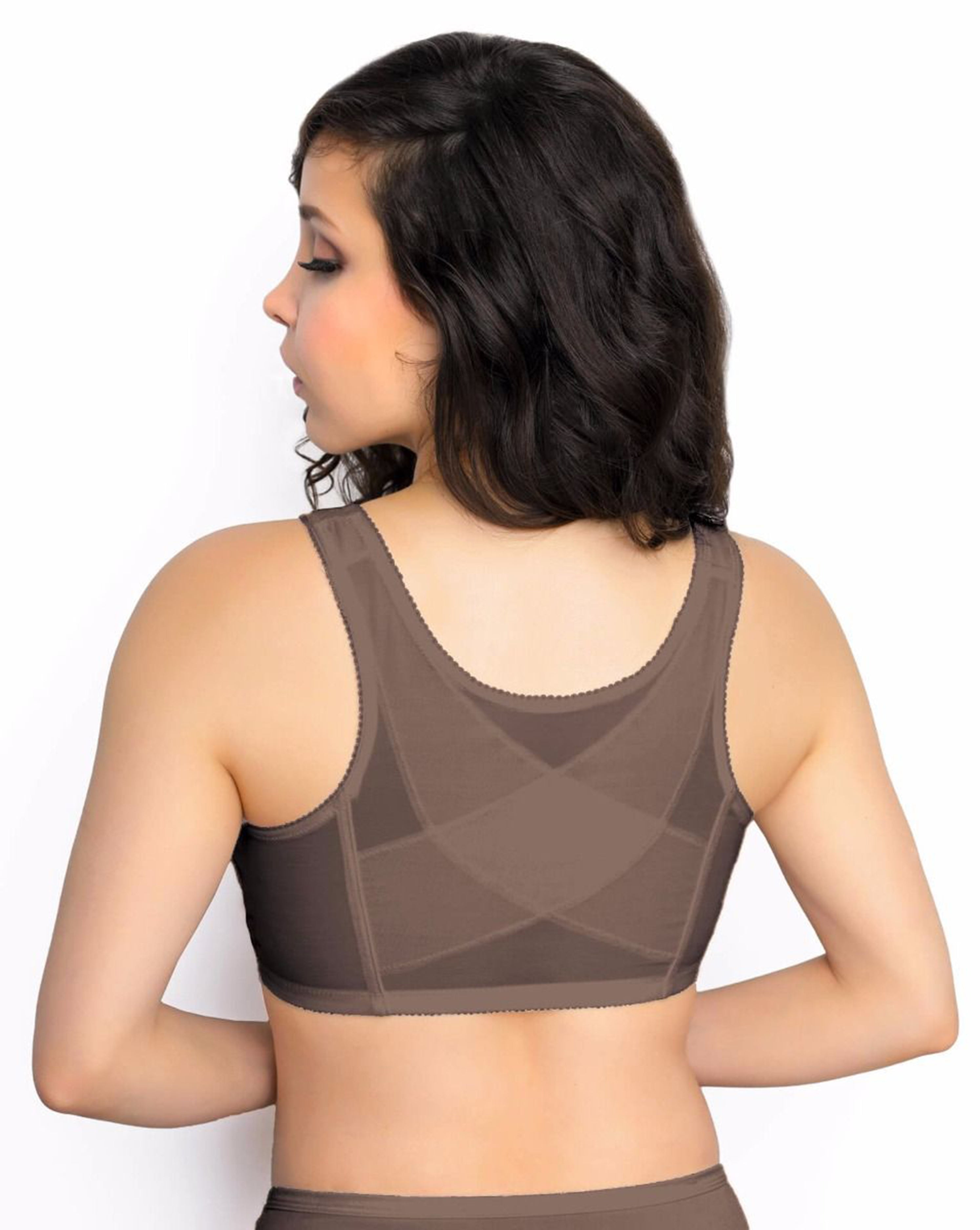 Exquisite Form 5100565 Fully® Lace Wireless Back & Posture Support Bra with Front Closure