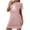 Pink, variant on Cxenplz Women's Novelty Halloween Nightgown Funny Pumpkin Ghost Graphic Sleepshirt Loose Crew Neck Short Sleeve Pajamas Dress