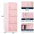 thumbnail image 5 of Metal Lockers for Employees,Office Storage Locker with 4 Door,Tall Locker Cabinet for Employees,School, Office, Home, Gym,Bedroom, 5 of 6