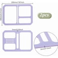 thumbnail image 2 of Acrylic Quilting Templates for Purse Wallet Leather Stencil Pattern Leather Craft Sewing Template Pattern Stencil Templates for Bags Wallet Hand DIY Craft Tool, 2 of 4
