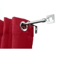 thumbnail image 2 of Evideco Adjustable 5/8" Single Window Curtain Rod 50" to 82" Silver - 50" to 82" L x 5/8" D Graphite, 2 of 5