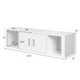thumbnail image 5 of 2 Cube Wall Mounted Storage Cabinet Floating Media Hanging Desk Black, 5 of 5