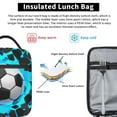 thumbnail image 6 of 3D Soccer Ball Lunch Cooler Boy Insulated Lunch Bag For  Girls,Crash Lighting Wall Reusable Waterproof LunchBox Cooler Tote Bag for Work, Picnic, 6 of 9