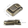 thumbnail image 2 of Uxcell Toggle Latch, 48mm Bronze Decorative Hasp Wooden Box Catch w Screws, 2 of 6