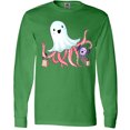 thumbnail image 3 of Inktastic Cute Ghost Octopus Trick or Treating with Bat Long Sleeve T-Shirt, 3 of 5