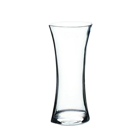 WGV Clear Glass Oval Shaped Gathering Vase - 3.5" Wide x 10" Height, Good quality, Heavy Weighted Base - 1 Pc
