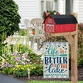 thumbnail image 4 of Life Is Better At The Lake Garden Flag 12x18 Inch Double Sided Outside, Lakeside Holiday Yard Outdoor Decoration, 4 of 6