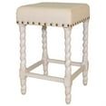 thumbnail image 3 of Carolina Classics Remick 24" Counter Stool Vintage White Linen, 3 of 3