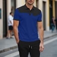 thumbnail image 5 of Klisyaur Mens Color Block Shirts Collared Casual Fashion Comfortable Breathable Summer Business Tops with Button, 5 of 5