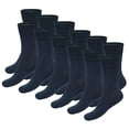 thumbnail image 1 of Bamboo basics Calcetines unisex, paquete de 12 - BEAU Anklet Socks, calcetines cortos, color liso Azul 41-46, 1 of 3