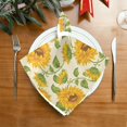 thumbnail image 2 of Coolnut Sunflower Flowers Napkins Reusable Washable Cloth Napkins Set of 6, Soft Comfortable Dinner Napkins for Family Weddings Holiday Party 20 X 20 Inch Washcloth Gift, 2 of 7