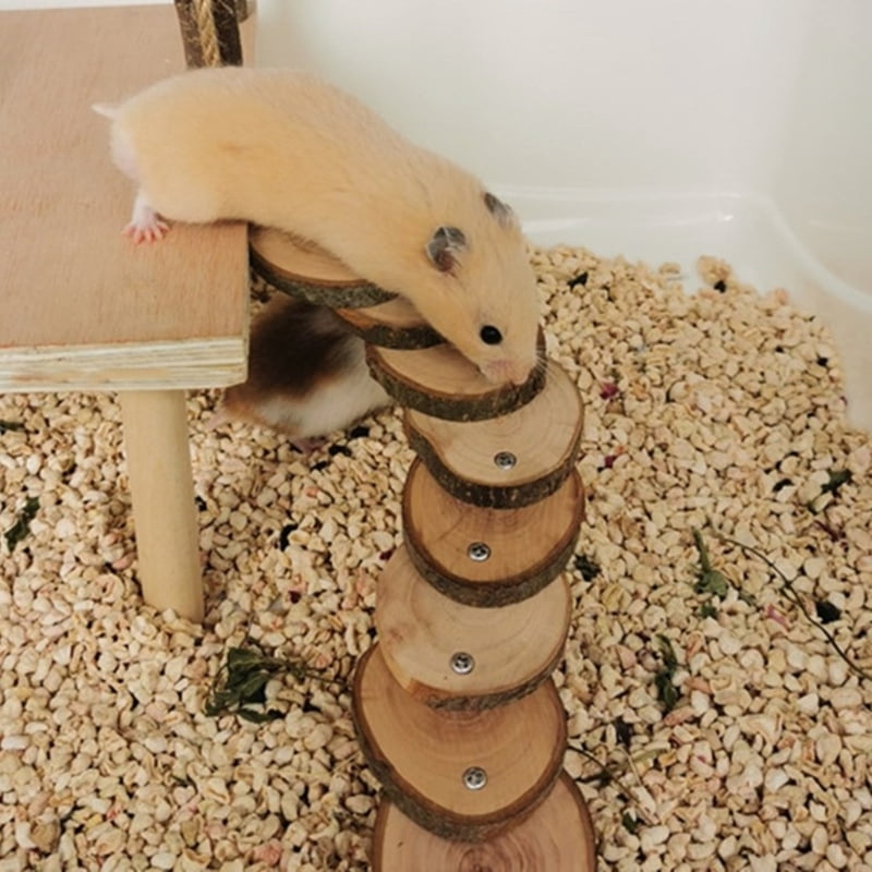 Small Pet Ladder Toy Hamster Cage Jumping Platform Entertainment Exercising Toy