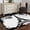 White Black, variant on Area Rug for Living Room, Vintage Paris Non-Slip Indoor Large Carpet for Bedroom/Dining Room, Chic Shabby Retro Landscape Black White Washable Low-Profile Rectangle Floor Mat Runner Rugs - 3 x 5 Ft