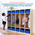 thumbnail image 4 of ECR4Kids 5-Section Coat Locker and 10 Scoop Front Storage Bins, Classroom Furniture, Natural, 4 of 9