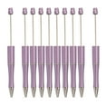 thumbnail image 1 of 10 bolígrafos con cuentas para manualidades, tinta negra, bolígrafos de escritura novedosos, bolígrafos con cuentas violetas, 1 of 9