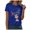 Blue, variant on Christmas Tshirts Women Merry and Bright Shirt Funny Xmas Holiday Tee Top Womens Christmas Shirts,Size S
