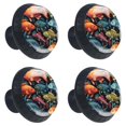 thumbnail image 2 of 4 Pcs Fish Knobs for Kitchen Cabinet Cupboard Dresser Bookcase Drawer Pulls Handles Round Home Decor, 2 of 8