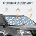 thumbnail image 4 of Balery 2 Piece Funny Chicken Car Windshield Sun Shade|Foldable Front Windshield Shade for Car Front Window for Most Sedans SUV Truck-Medium, 4 of 7