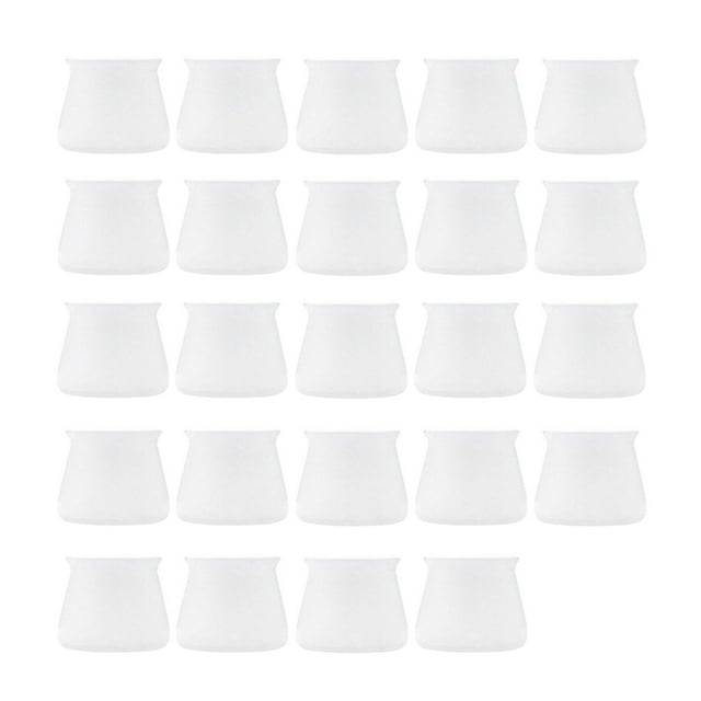24 tapas de silicona para patas de sillas, protectores de pies para mueblesTransparente Jormftte CPB-DE-WX128-2