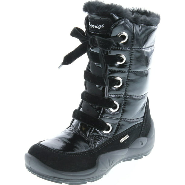 Primigi Girls Lace Waterproof Winter Boots, Black, 36 Walmart.com