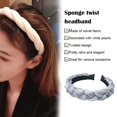 thumbnail image 3 of Hair Hoop Elegant Style Vintage Adjustable Headband Comfortable Wearing Braid Pattern Exquisite Workmanship Wide Simple Headwear, 3 of 7