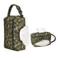 thumbnail image 4 of 2-in-1 Double-Layer Wipe Holder Quilted Wipes Bag, Diaper Wipe Pouch with Separate Diaper Compartment, Stroller Hanging Wipes Holder, Floral Portable Organizer for Travel and On-The-Go Use, A, 4 of 8