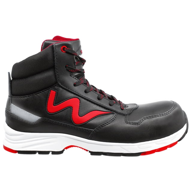 Zapato de Seguridad WSM tipo tenis, Ergonómico y muy ligero. Con casquillo de Policarbonato. Bota de trabajo multifuncional. Es un calzado Industrial dieléctrico y antiderrapante. Est Torino WSM TORINO1NGO240